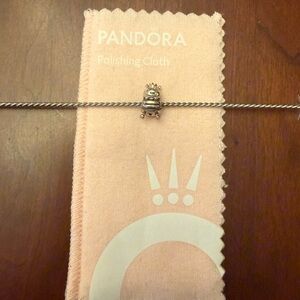 Retired Pandora Sterling Silver Queen Bee with 14K Gold Crown
